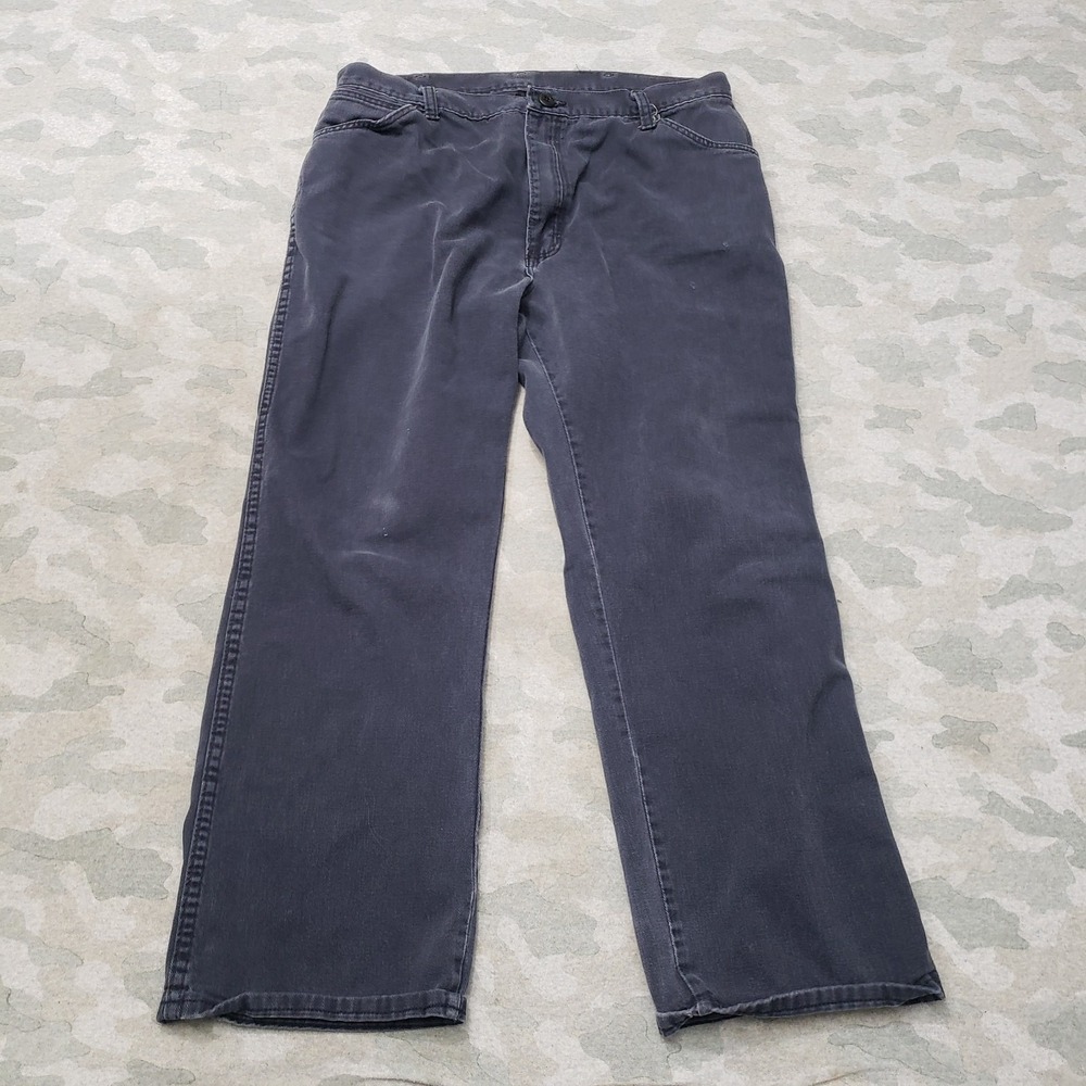 Bulwark FR Jeans Mens 34x26 Straight Leg Gray Pockets Fire Resistant